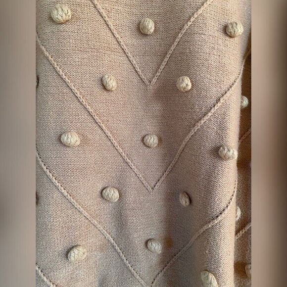 Simplee Sweater Women’s Large Dark Pink Popcorn Pullover 60’s Style - Picture 5 of 7